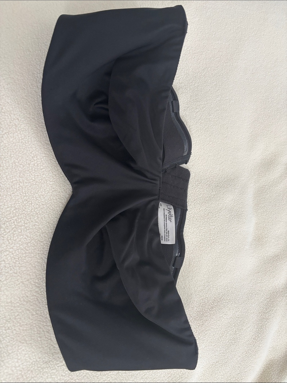 Lilyette Strapless Black Bandeau Bra
